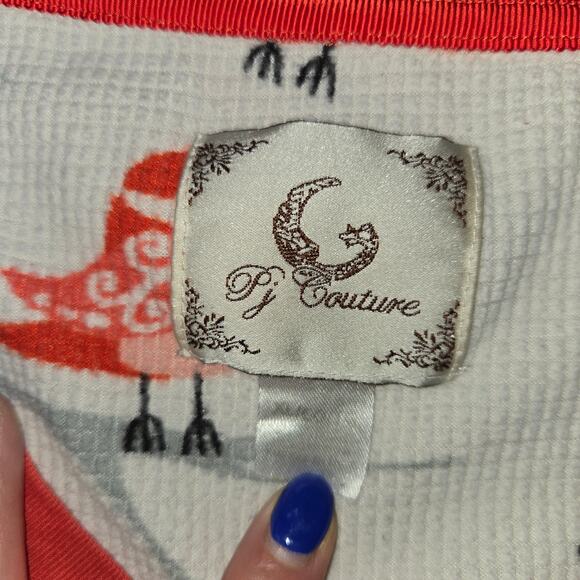 PJ Couture cardinal pajama set long sleeve/pants sz XL - Picture 4 of 4